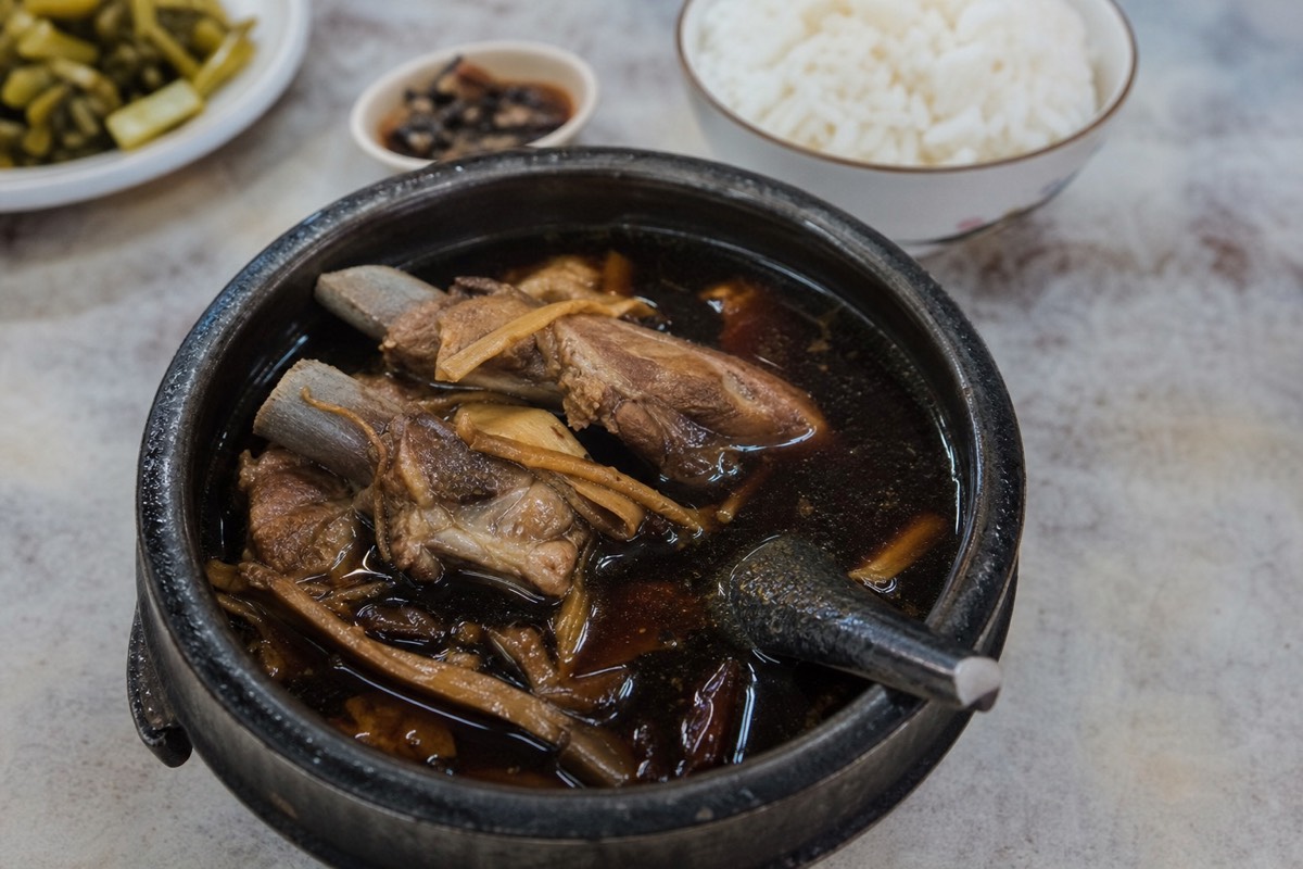 A bowl of bak kut teh