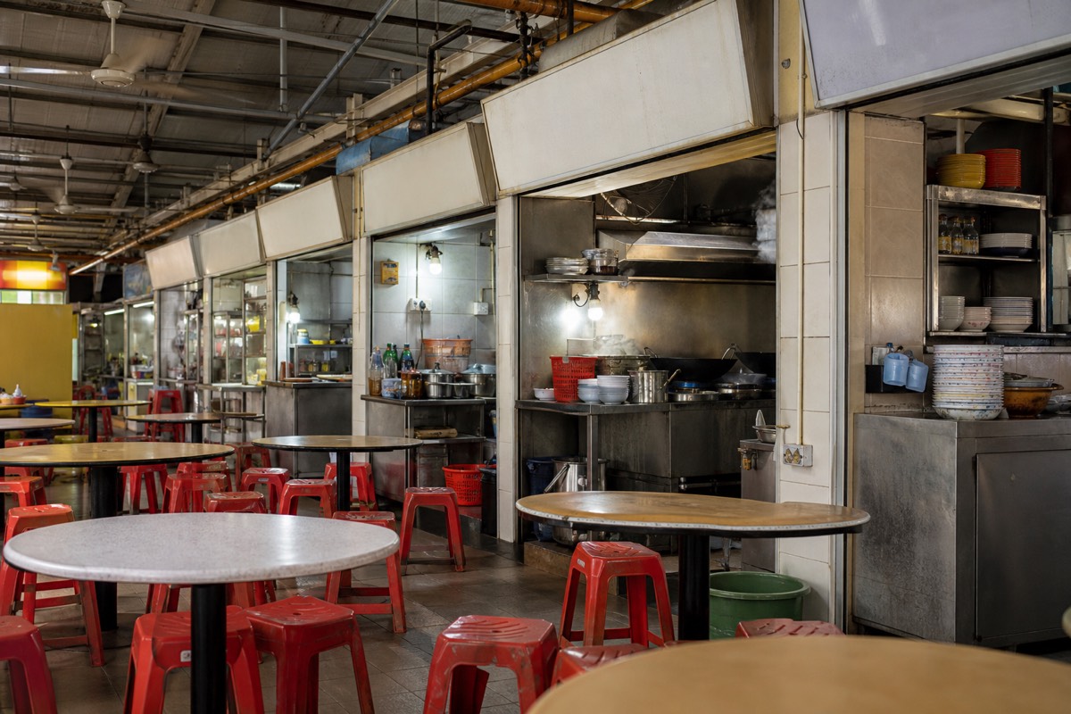 Maxwell Food Centre in Singapore's Chinatown