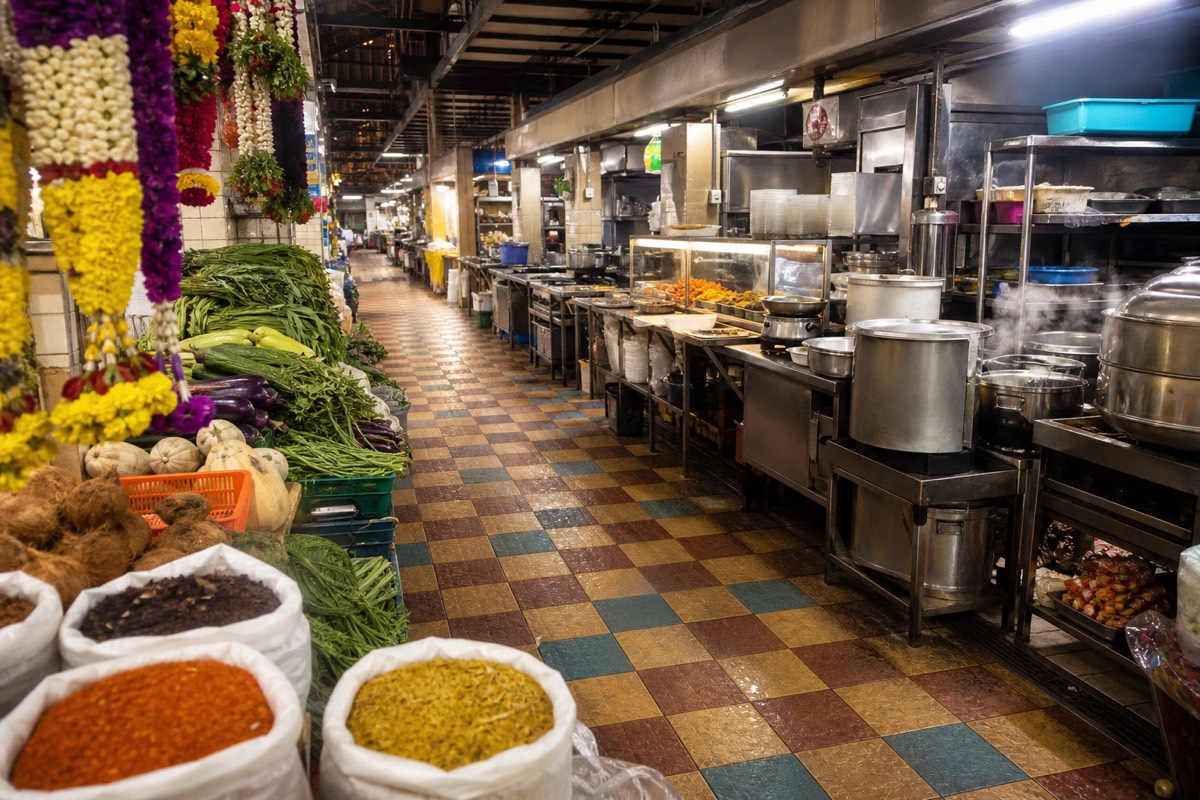 A Singapore hawker centre