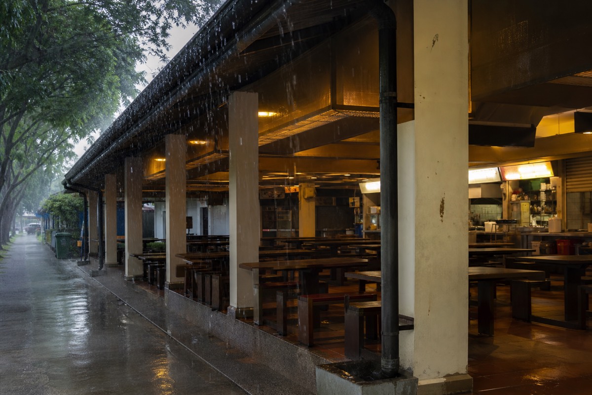 A Singapore hawker centre